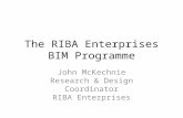 The RIBA Enterprises BIM programme