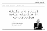 Mobile and social media adoption in construction
