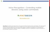 Voice / Speech Recognition: Patent Search and Analysis Report using PatSeer