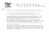 Fall 1986 Minnesota Plant Press