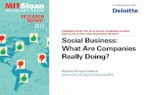 Social Business: What Are Companies Really Doing?