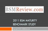 BSM Review 2011 BSM Maturity Benchmark Study