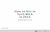How to Win in Tech M&A in 2014