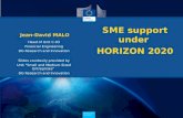 Horizon 2020 - SME Support  2014-2020 - Jean-David Malo - Israel, May 16th 2012