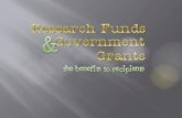 The Benefits of Research Funds and Government Grants