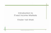 Introduction To Fixed Income Markets
