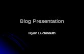 Blog presentation