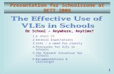 VLEs in UK Schools