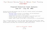 2004-06-21 Fast Aerosol Sensing Tools for Natural Event Tracking FASTNET Proposed Historical Event Analyses:June 25 – July 10, 2002