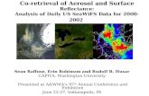 2004-06-24 Co-retrieval of Aerosol and Surface Reflectance: Analysis of Daily US SeaWiFS Data for 2000-2002