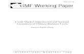 Credit Market Imperfection and Sectoral Asymmetry of Chinese Business Cycle