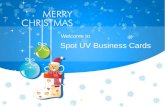 Bring More Business this Festive Season With Christmas Themed Spot UV Business Cards
