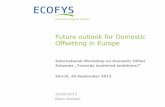 Future Outlook for Domestic Offsetting in Europe