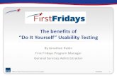 The benefits of "Do It Yourself" Usability Testing