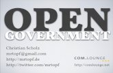 Open Government - Warum?
