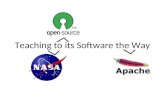 Teaching NASA to Open Source its Software the Apache Way