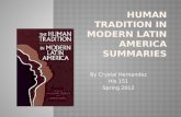Human tradition in modern latin america summaries