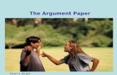 The argument paper 2013