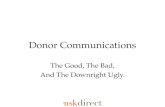 Donor Comms: The good, the bad and the downright ugly