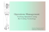 Operations management using bar codes - health care industry