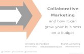 How Collaboratvie Marketing can grow your brand on a budget - at MADE Entrepreneurs Festival, Sept 14