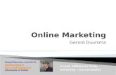 Online Marketing - E-mail, Affiliate en Virale Marketing + Accountability