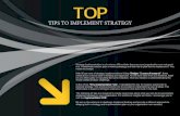 Top tips to implement strategy