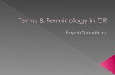 Terms & Terminology in Clinical Research