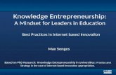 Knowledge Entrepreneurship as Mindset of Leaders in Education