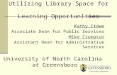 Utilizing Library Space For Learning Opportunities