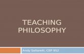 Teaching Philosophy - Web