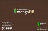 An introduction to MongoDB by César Trigo #OpenExpoDay 2014