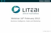 LITEBI Webinar - Business Intelligence & Sales