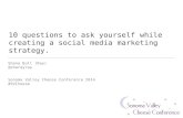 10 Questions for Creating Social Media Strategy