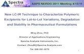 New LC-IR Technique To Characterize Polymeric Excipients In Pharmaceutical Formulations