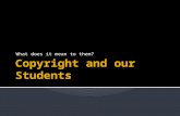 Copyright and our students 2