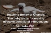 Agile Science and Teaching Behavior Change