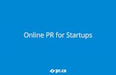 Online PR for Startups by @prdotco