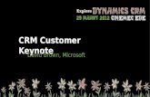 CRM Customer Keynote - David Brown, Microsoft