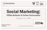 Social Marketing   Offline Behavior & Online Conversation