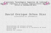 David Enrique Ochoa Díaz Licenciatura en Informática Desarrollador de software privado Desarrollador de software en la Secretaria de Salud Docente UNID.