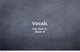 Vocab By Hye Jean