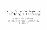 Using data to improve teaching and learning
