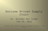 Outcome Driven Supply Chain - Part 1