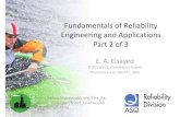 Fundamentals of reliability engineering and applications part2of3