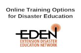 Online Training Options for Disaster Education