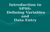 Introduction To Spss   Defining Variables And Data Entry