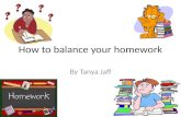 How to Balance Your Homework