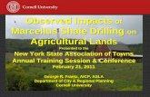 Observed Impacts of Marcellus Shale Drilling on Agricultural Lands