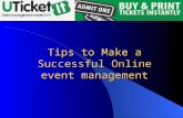 Online event management